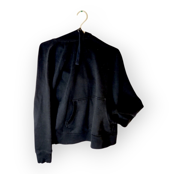 Climescape Womens Black Hoodie with Front Pocket - Picture 1 of 3